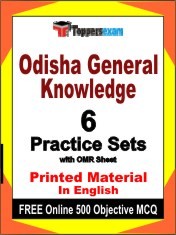 Odisha General Knowledge Exam 6 Practice Sets Book English & FREE Online 500 Objective MCQ.