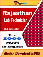 EBook of RAJASTHAN LAB TECHNICIAN Exam (Objective Questions /MCQ) PDF in English