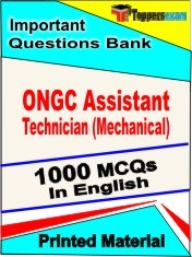 ONGC Assistant Technician (Mechanical) Exam 1000 Objective MCQ / Question Bank in English Book / Printed Material.