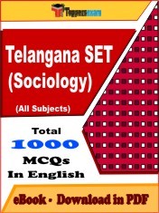 EBook of TELANGANA SET (SOCIOLOGY) Exam (Objective Questions /MCQ) PDF in English