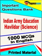 Indian Army Education Havildar (Science) Book in English - Objective MCQ