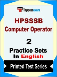 HPSSSB Computer Operator Book in English - Question Paper / Practice Set