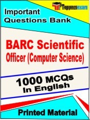 BARC Scientific Officer (Computer Science) Exam 1000 Objective MCQ / Question Bank in English Book / Printed Material.