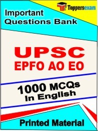 UPSC EPFO AO EO Exam Book in English - Objective MCQ