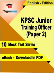 eBook of KPSC JUNIOR TRAINING OFFICER PAPER 2 Exam (10 Mock Test/Practice Set) in PDF Format in English