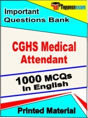 CGHS Medical Attendant Test Book in English - Objective MCQ