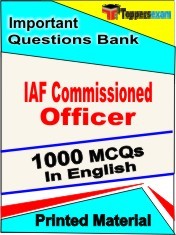 IAF COMMISSIONED OFFICER Exam 1000 Objective MCQ / Question Bank in English Book / Printed Material.