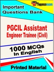 PGCIL ASSISTANT ENGINEER TRAINEE (CIVIL) Exam 1000 Objective MCQ / Question Bank in English Book / Printed Material.