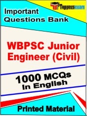 WBPSC Junior Engineer (Civil) Exam 1000 Objective MCQ / Question Bank in English Book / Printed Material.