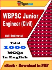 EBook of WBPSC JUNIOR ENGINEER (CIVIL) Exam (Objective Questions /MCQ) PDF in English