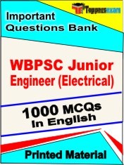 WBPSC Junior Engineer (Electrical) Exam 1000 Objective MCQ / Question Bank in English Book / Printed Material.