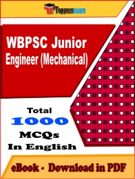 WBPSC Junior Engineer (Mechanical) PDF Book in English - MCQ / Objective Questions