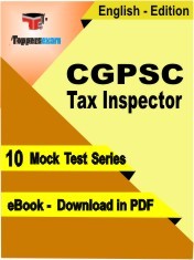 eBook of CGPSC TAX INSPECTOR Exam (10 Mock Test/Practice Set) in PDF Format in English