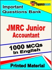 JMRC JUNIOR ACCOUNTANT Exam 1000 Objective MCQ / Question Bank in English Book / Printed Material.
