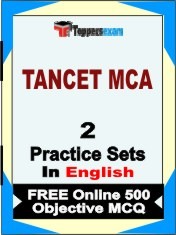 TANCET MCA Exam 2 Mock Test / Practice Sets Book  English  & FREE Online 500 Objective MCQ.