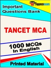 TANCET MCA Exam 1000 Objective MCQ / Question Bank in English Book / Printed Material.