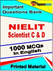 NIELIT Scientist C & D Exam 1000 Objective MCQ / Question Bank in English Book / Printed Material.