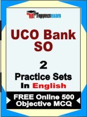 UCO Bank SO Exam Book in English - Question Paper / Practice Set