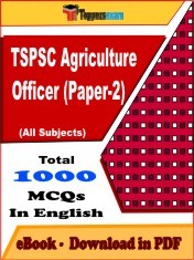 EBook of TSPSC AGRICULTURE OFFICER (PAPER 2) Exam (Objective Questions /MCQ) PDF in English