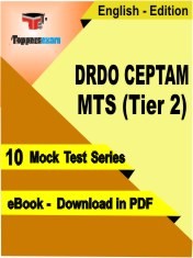DRDO CEPTAM MTS Tier 2 PDF Book In English - Mock Test/Practice Set