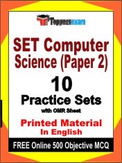 SET Computer Science (Paper 2) Exam 10 Practice Sets Book English & FREE Online 500 Objective MCQ.