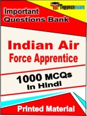 Indian Air Force Apprentice Exam 1000 Objective MCQ / Question Bank in Hindi Book / Printed Material.