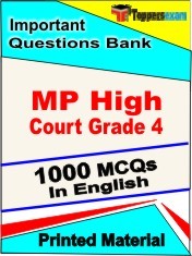 MP High Court Grade 4 Exam 1000 Objective MCQ / Question Bank in English Book / Printed Material.