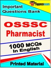 OSSSC Pharmacist Exam 1000 Objective MCQ / Question Bank in English Book / Printed Material.
