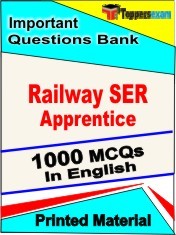 RAILWAY SER APPRENTICE Exam 1000 Objective MCQ / Question Bank in English Book / Printed Material.