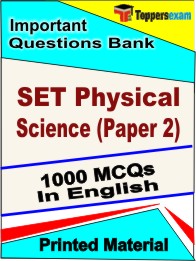 SET Physical Science (Paper 2) Book in English - Objective MCQ