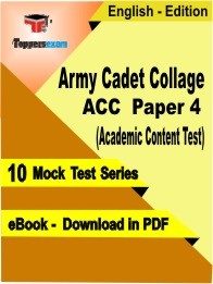 eBook of AIIMS RISHIKEeBook of ARMY CADET COLLAGE ACC EXAM PAPER 4 (ACADEMIC CONTENT TEST) Exam (10 Mock Test/Practice Set) in PDF Format in EnglishSH STAFF NURSE Exam (10 Mock Test/Practice Set) in PDF Format in English