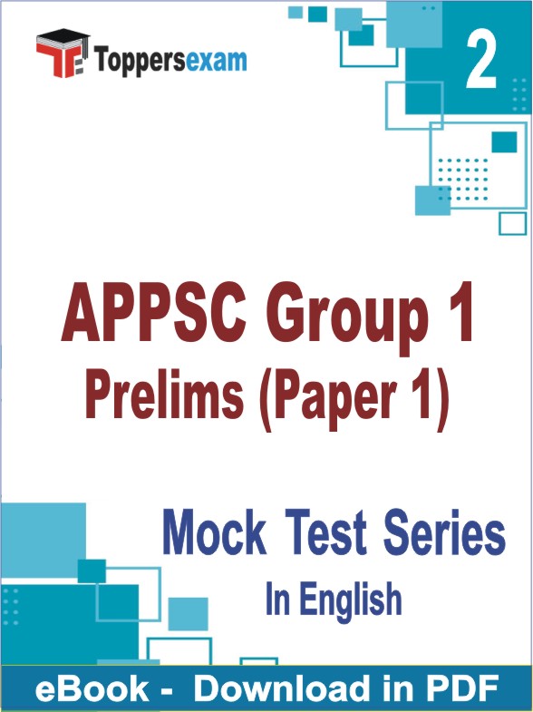 APPSC Group 1 Prelims (Paper 1) PDF Book In English - Question Paper
