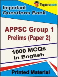 APPSC Group 1 Prelims (Paper 2) Book in English - Objective MCQ