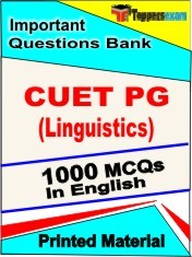 CUET PG (Linguistics) Exam 1000 Objective MCQ / Question Bank in English Book / Printed Material.