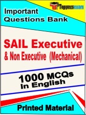 SAIL Executive & Non Executive (Mechanical) Exam 1000 Objective MCQ / Question Bank in English Book / Printed Material.