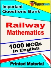 Railway Mathematics Exam 1000 Objective MCQ / Question Bank in English Book / Printed Material.
