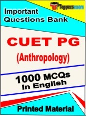 CUET PG (Anthropology) Exam 1000 Objective MCQ / Question Bank in English Book / Printed Material.