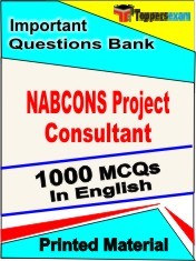 NABCONS Project Consultant Exam 1000 Objective MCQ / Question Bank in English Book / Printed Material.