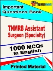 TNMRB ASSISTANT SURGEON (SPECIALTY) Exam 1000 Objective MCQ / Question Bank in English Book / Printed Material.