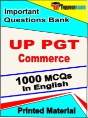 UP PGT Commerce Exam 1000 Objective MCQ / Question Bank in English Book / Printed Material.