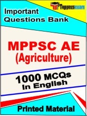 MPPSC AE (Agriculture) Exam 1000 Objective MCQ / Question Bank in English Book / Printed Material.