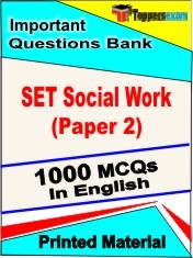 SET Social Work Paper 2 Test Book in English - Objective MCQ
