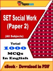 SET Social Work Paper 2 PDF Book In English - MCQ / Objective Questions