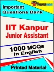 IIT Kanpur Junior Assistant Exam 1000 Objective MCQ / Question Bank in English Book / Printed Material.