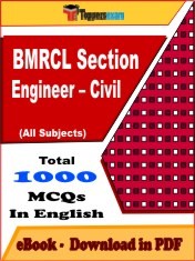 EBook of BMRCL SECTION ENGINEER – CIVIL Exam (Objective Questions /MCQ) PDF in English