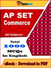 EBook of AP SET COMMERCE Exam (Objective Questions /MCQ) PDF in English