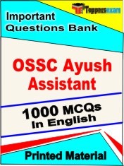 OSSC Ayush Assistant Exam 1000 Objective MCQ / Question Bank in English Book / Printed Material.