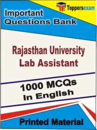 Rajasthan University Lab Assistant Book in English - Objective MCQ
