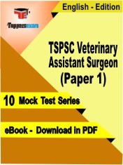 eBook of TSPSC VETERINARY ASSISTANT SURGEON PAPER 1 Exam (10 Mock Test/Practice Set) in PDF Format in English