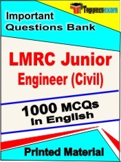 LMRC Junior Engineer (Civil) Exam 1000 Objective MCQ / Question Bank in English Book / Printed Material.